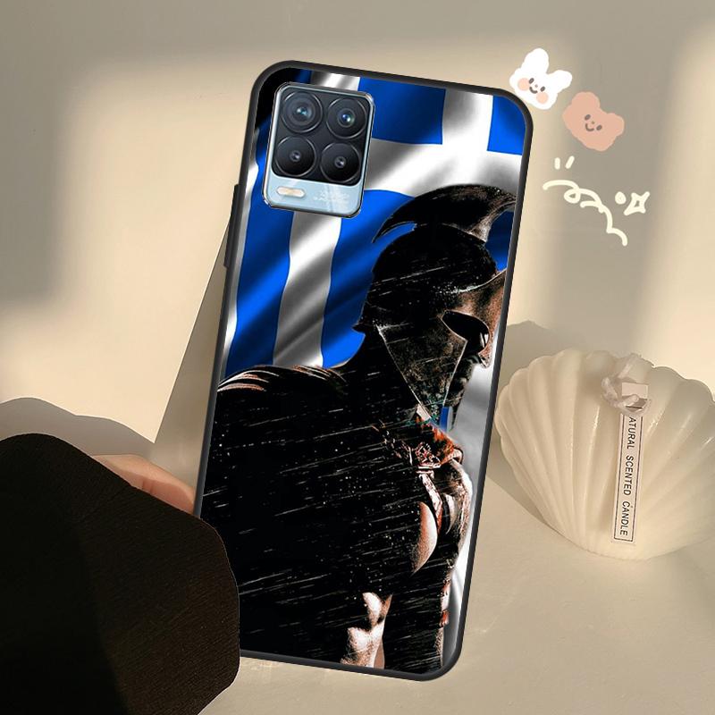 Greek Greece Flag Case For Realme C63 C61 C55 C51 C53 C25 C65 C67 C71 C75 11 12 13 14 15 Pro Plus GT6 GT7 Pro