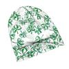 ZLIENSZUS Watercolor Clover Knit Hat - Four- Clover Suitable for City Walks, Casual Outfits, Casual Attire, Stylish for Adults, Versatile for Weekend