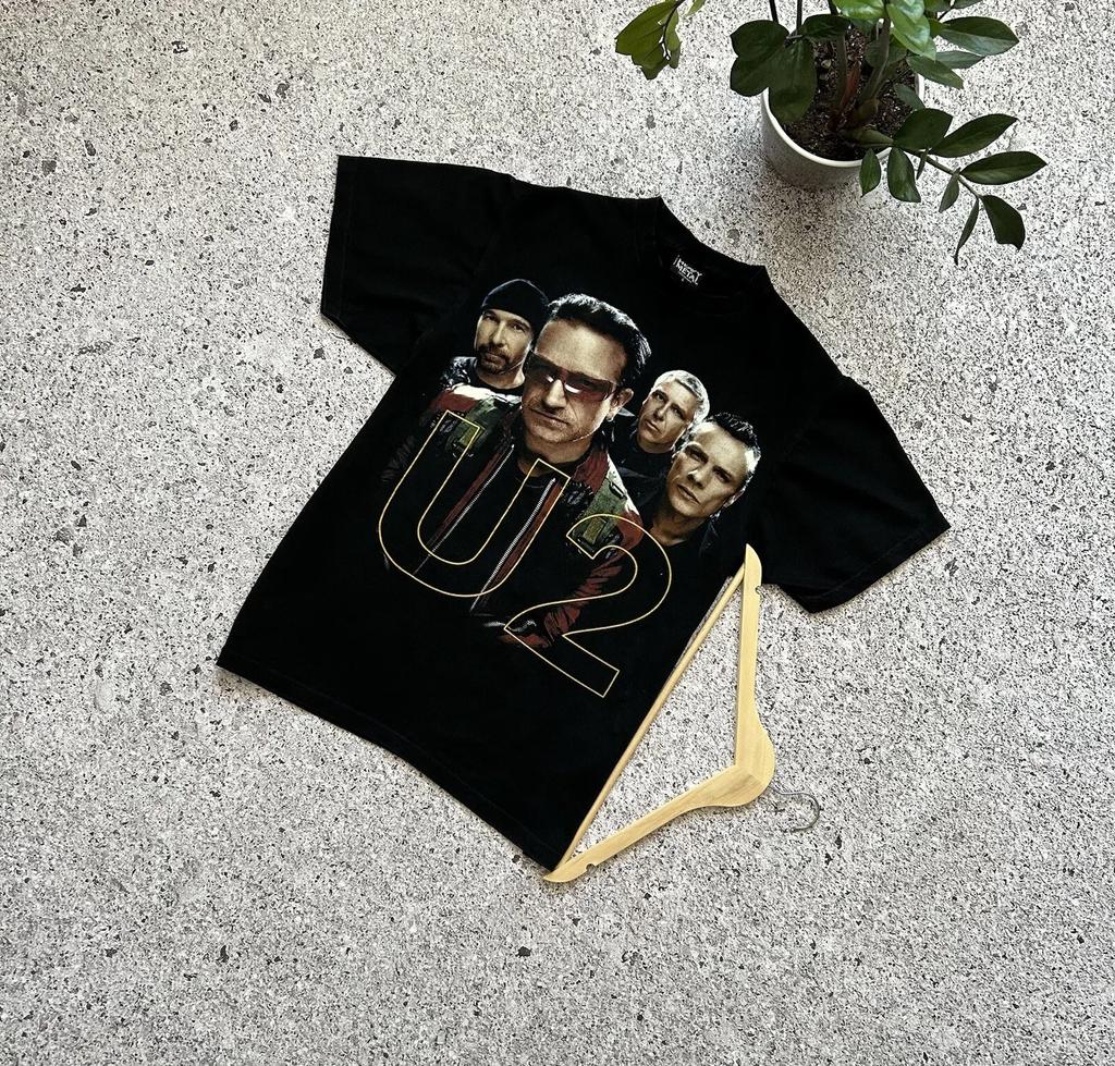 Vintage 90s Rock Band U2 Zoo Pop Black Unisexs Tshirt Size L