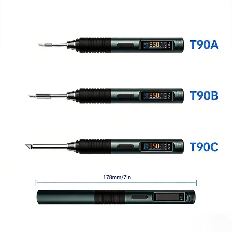 High Precise Temperature Control Soldering Iron LCD Screen Adjustable 18-140W Power for Professional Welding Repairs