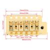 Tremolo System with Roller Single Locking Vibrato Bridge Tailpiece for ST Guitar (Gold)
