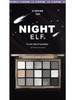 Kappel Dark Knight 15-Color Smoky Eyeshadow Palette - Deep Black & Gray for Bold European & American Makeup