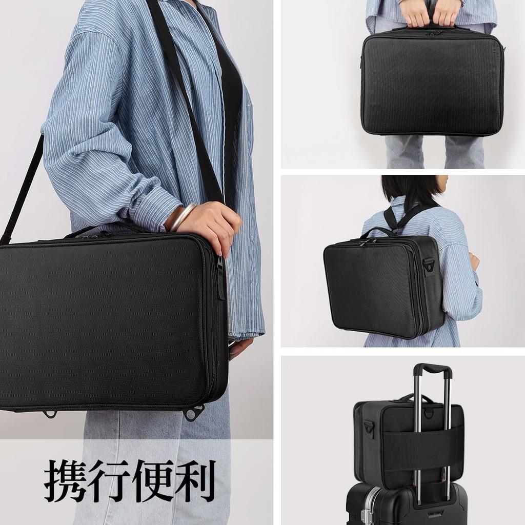 Luxspire Makeup EVA Kosmetická taška na make-up s ramenním popruhem Profesionální a nastavitelná Ideální pro podnikání a funkční Velká Odolná proti nárazům a Ideální pro A