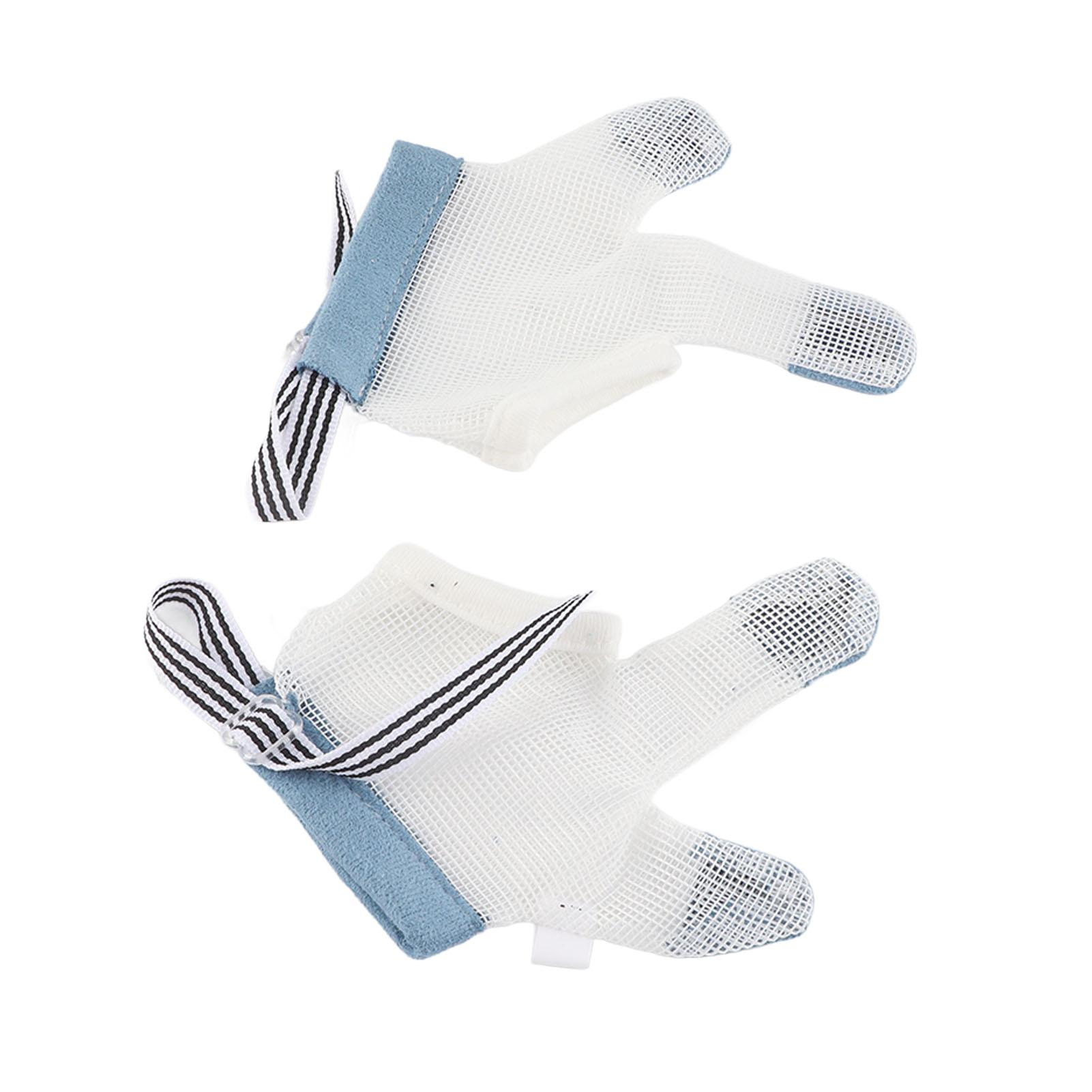 

1 Pair Toddler Finger Guard Massage Gums Good Breathability Adjustment Size Comfortable Baby Stop Thumb Sucking Finger M