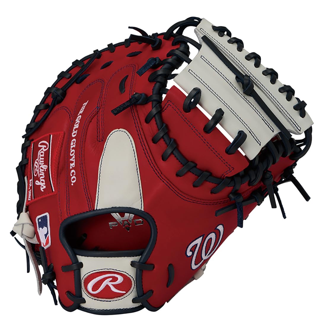 Rawlings Baseball HYPER TECH MLB TEAM Throw Glove, Softball, Catcher s Glove, GR5HTM2AC, Nationals, 33-inch, Right-Handed