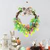 Easter Wreath Artificial Colorful Spring Decor Outdoor Easter Wreath Spring Decor For Indoor Outdoor Living Room Bedroom Window