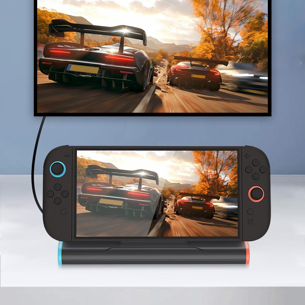 For NS2 TV Dock Station with Type C Port HDMI-compatible Docking Station Fast Charging Console Adapter Base Gaming Accessories