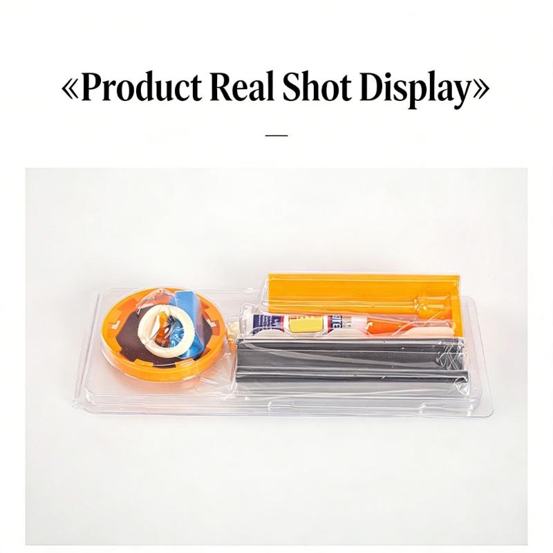 Billiard Pool Cue Repair Set Plastic Pool Repair and Replacement Clamp Tool Billiard Cue Tips Burnisher Maintenance Tool