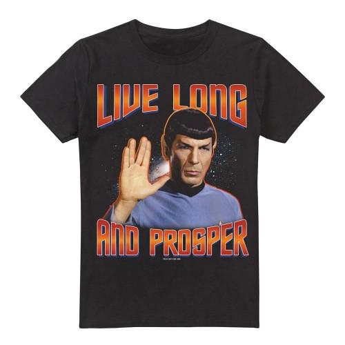 STAR TREK Mens Original Live Long and Prosper T-Shirt