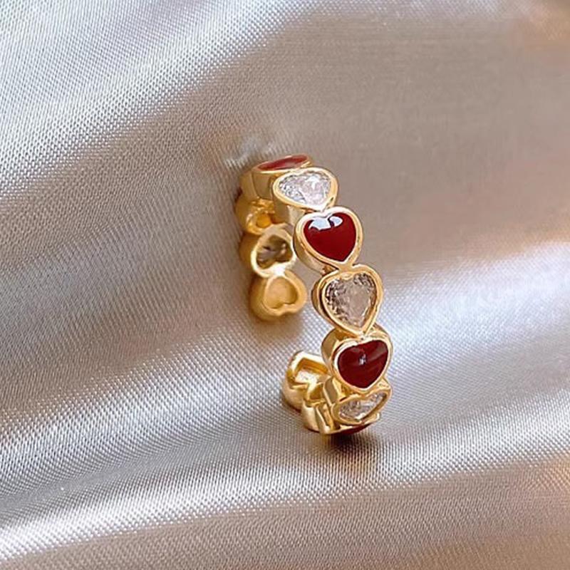 925 Sterling Silve Moonstone Irregular Ring for Women Party Gift Adjustabler Personality Korean Dropshipping