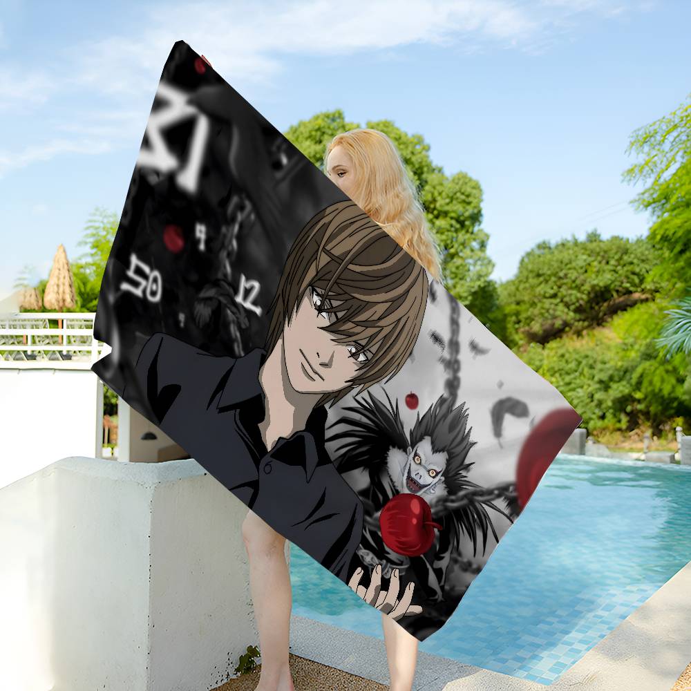 Anime Death Note Microfiber Beach Towel Absorbent Quick dry Soft Yoga Swimming Resort Mountain Climbing Towel