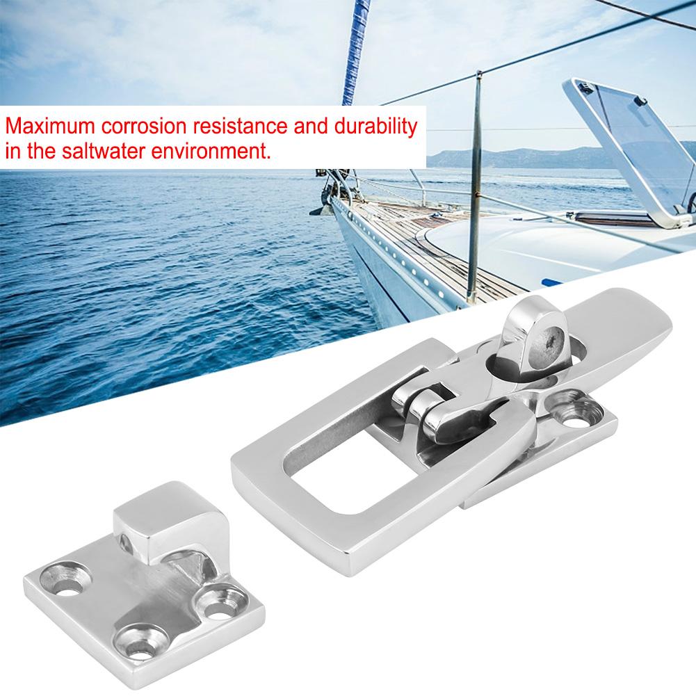 Stainless Steel Marine Boat Anti Rattle Locker Hatch Latch Clamp Fastener 70MM