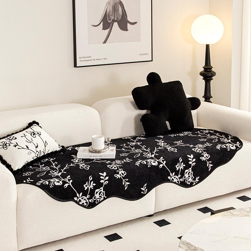 Special-Shaped Sofa Cushion Summer Four Seasons Universal Summer Seat Cushions Non-Slip Sofa Cover Cloth Light Luxury High Sense