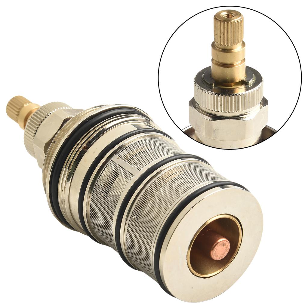 Shower Mixer Valve Brass Thermostatic Cartridge Temperature Range Built-in Thermostats Durability Easy Installation