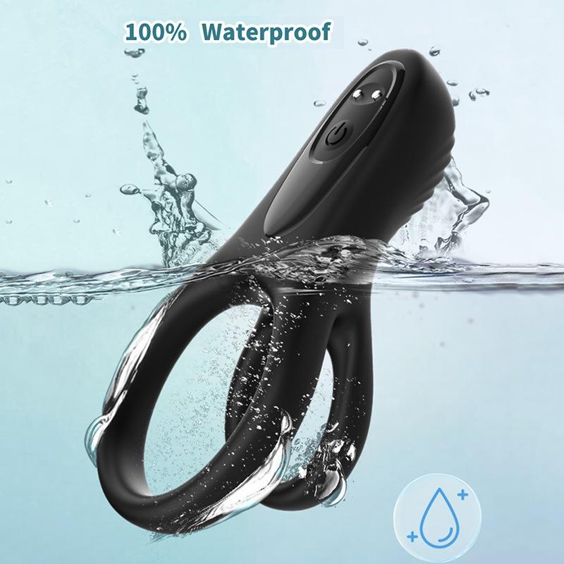 Vibrating Cock Ring for Men Clitoris Stimulation Ejaculation Delay Penis Ring Adult Supplies Sex Toy for Couples