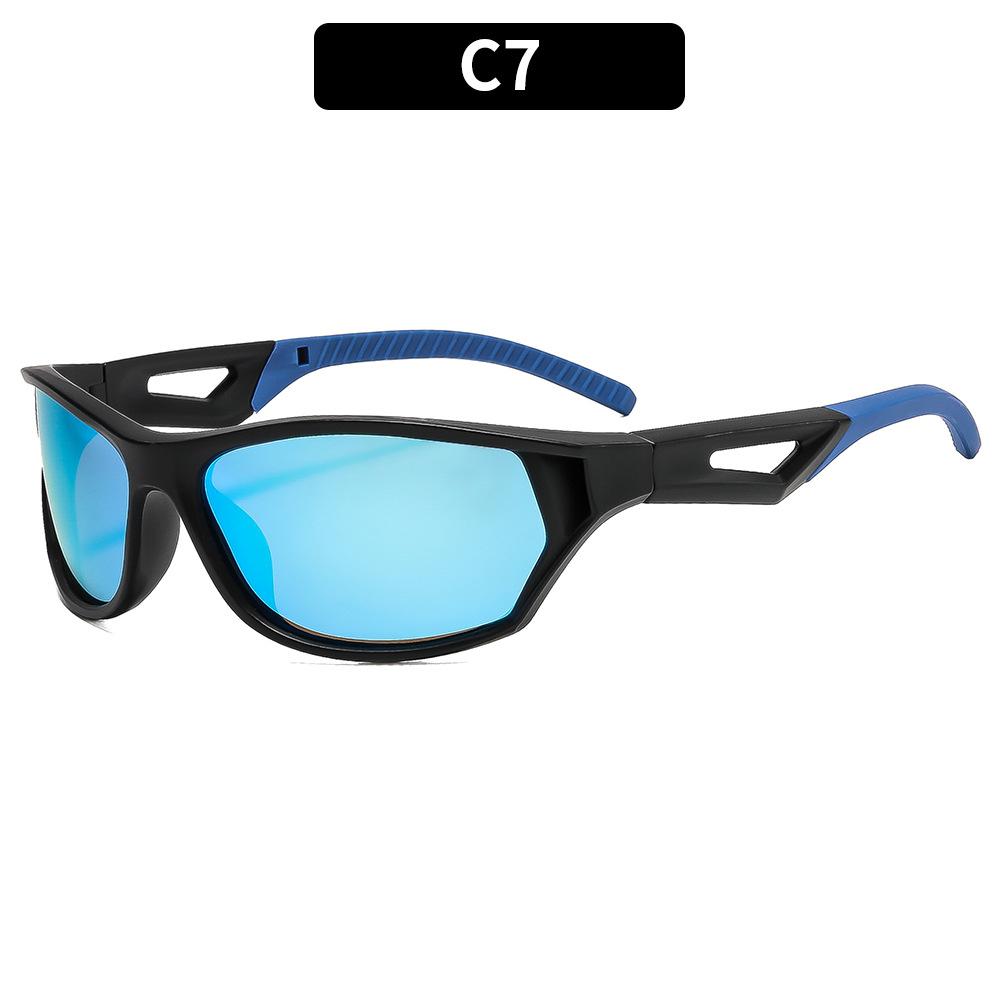 European And American Fashion New Retro Cycling Sunglasses Personalized Versatile Street Shooting Trend Colorful Sunglasses Men'S Sports Glasses