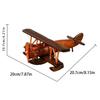 Handmade Wooded Air Plane Model Ornament Living Room Desktop Creative Decoration