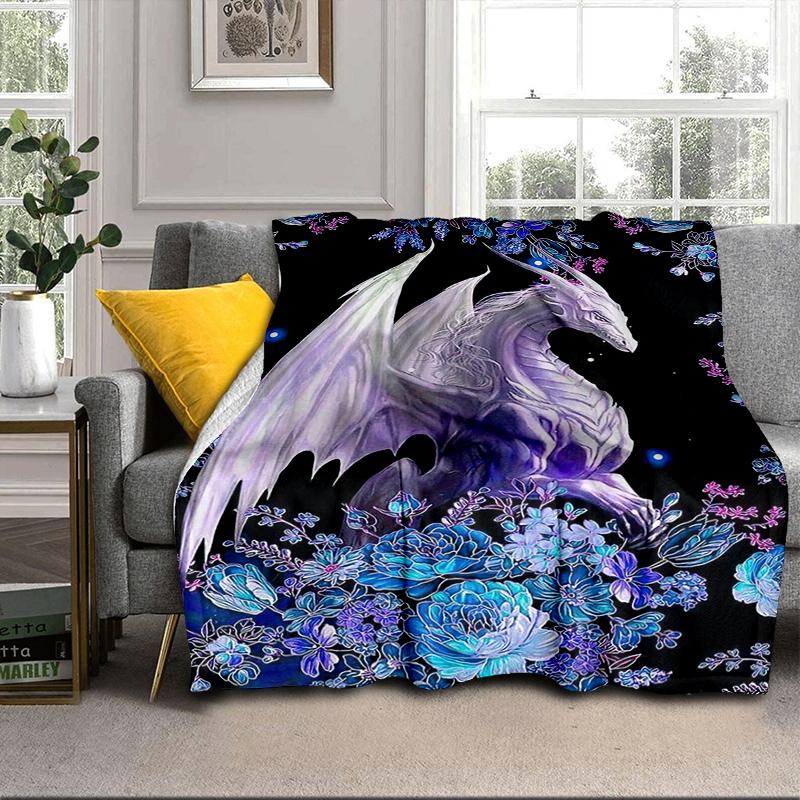 Golden Dragon Circle Blanket Flannel Blanket Throw Blanket Sofa Cover Blanket Soft Premium Blanket Picnic Blanket Tv Blanket Gifts