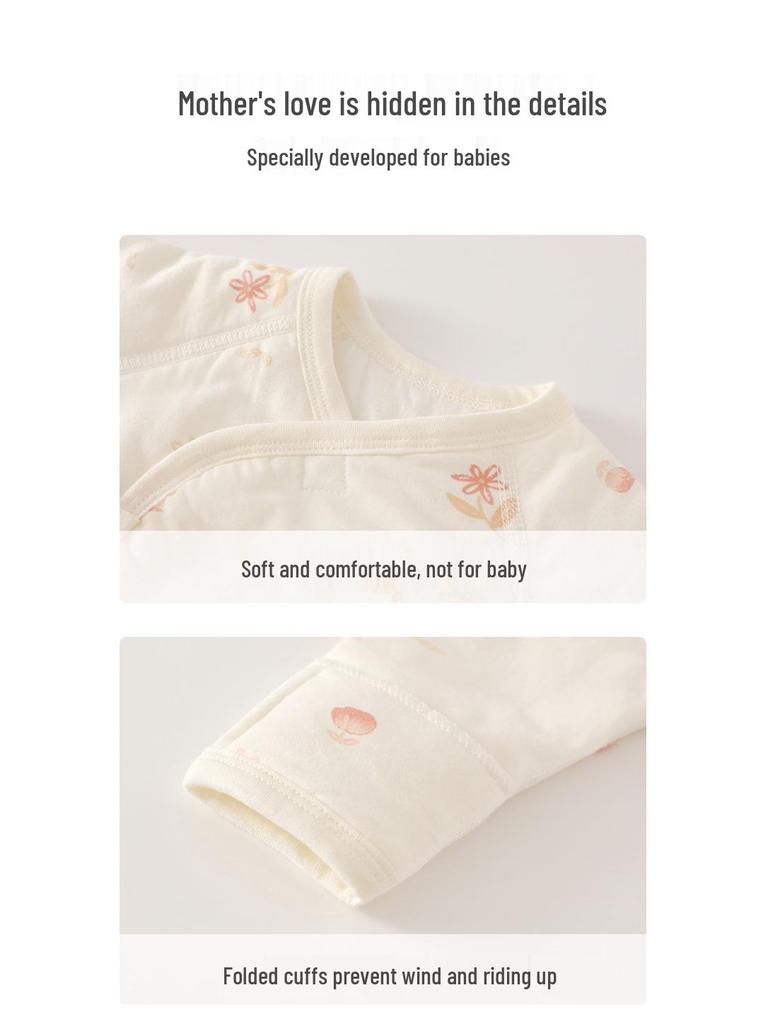 Herbst-Winter Reiner Baumwolle Neugeborenen Halbrücken Babykleidung, Nahtloses Design | Anyang Baby- und Kinderbekleidung