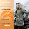 Męska zimowa parka z kapturem Decathlon