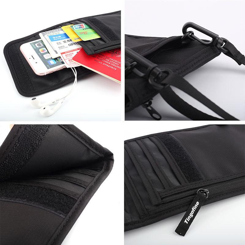 Tianxiu RFID Neck Passport Holder & Anti-theft Travel Pouch