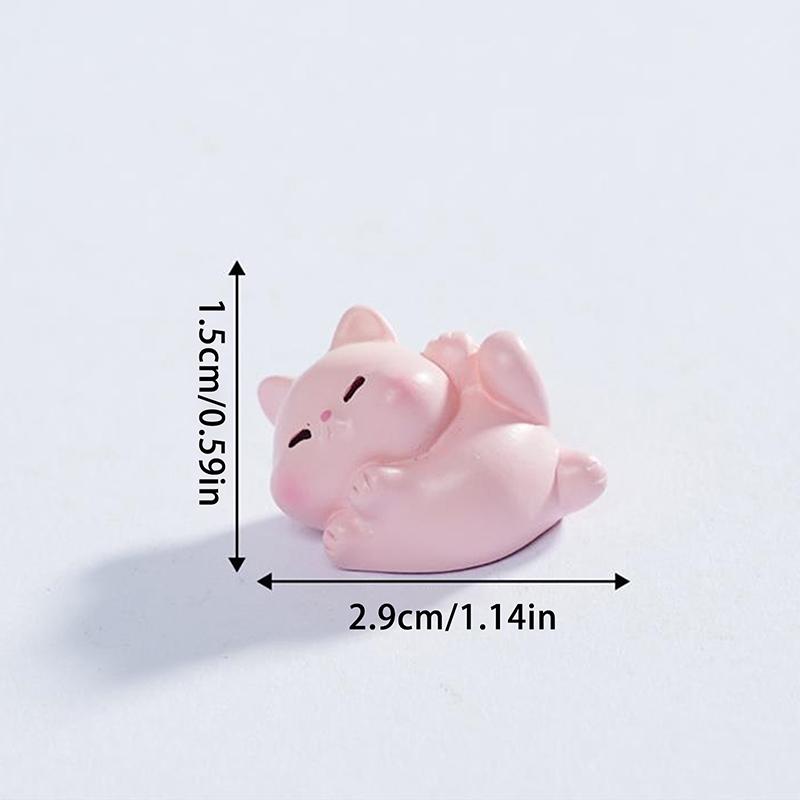 

5 шт./пакет Милый котенок кукла кошка автомобиль смола украшения микроландшафтные украшения настольные украшения для дома кукольный домик игрушечный аксессуар подарок