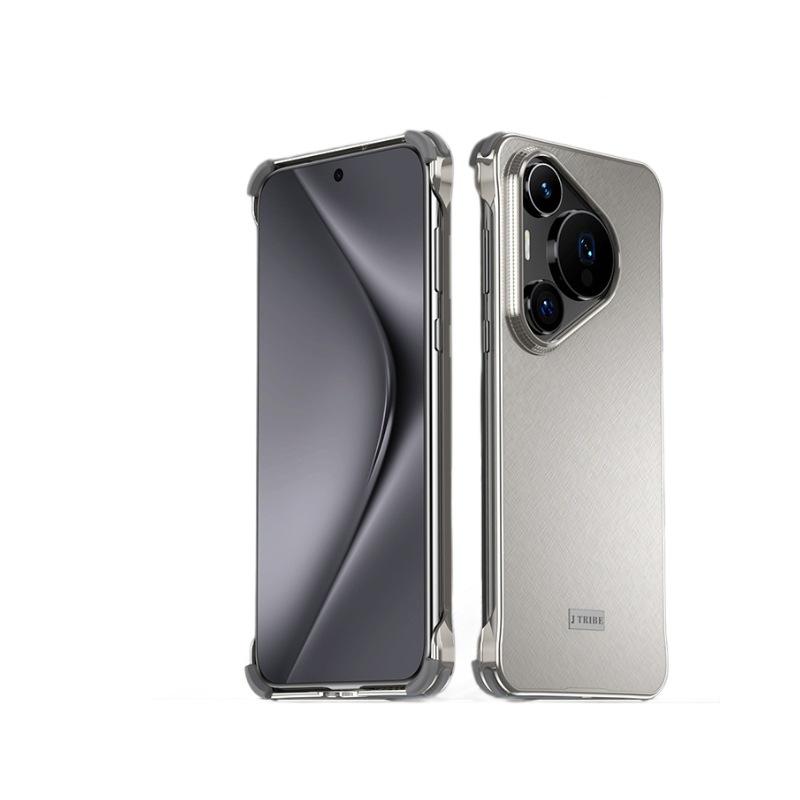 Applicable To Huawei Pura70pro Mobile Phone Case New Borderless Four Corners Anti-drop P70ultra Internet Celebrity P70 Ultra-thin