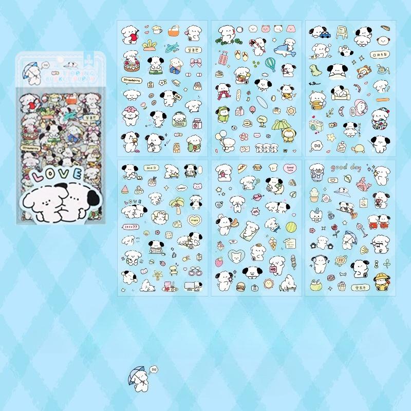 1 Set Cute Korean Cartoon Cute Hand Account Graffiti Stickers for Bicycle Hand Account Pencil Case Decals