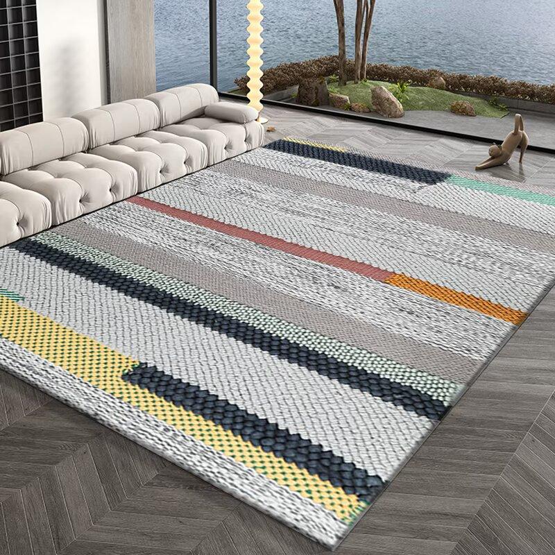Living Room Carpet Simple Bedroom Sofa Modern Nordic Light Luxury Coffee Table Room Dirt Resistant Floor Mat
