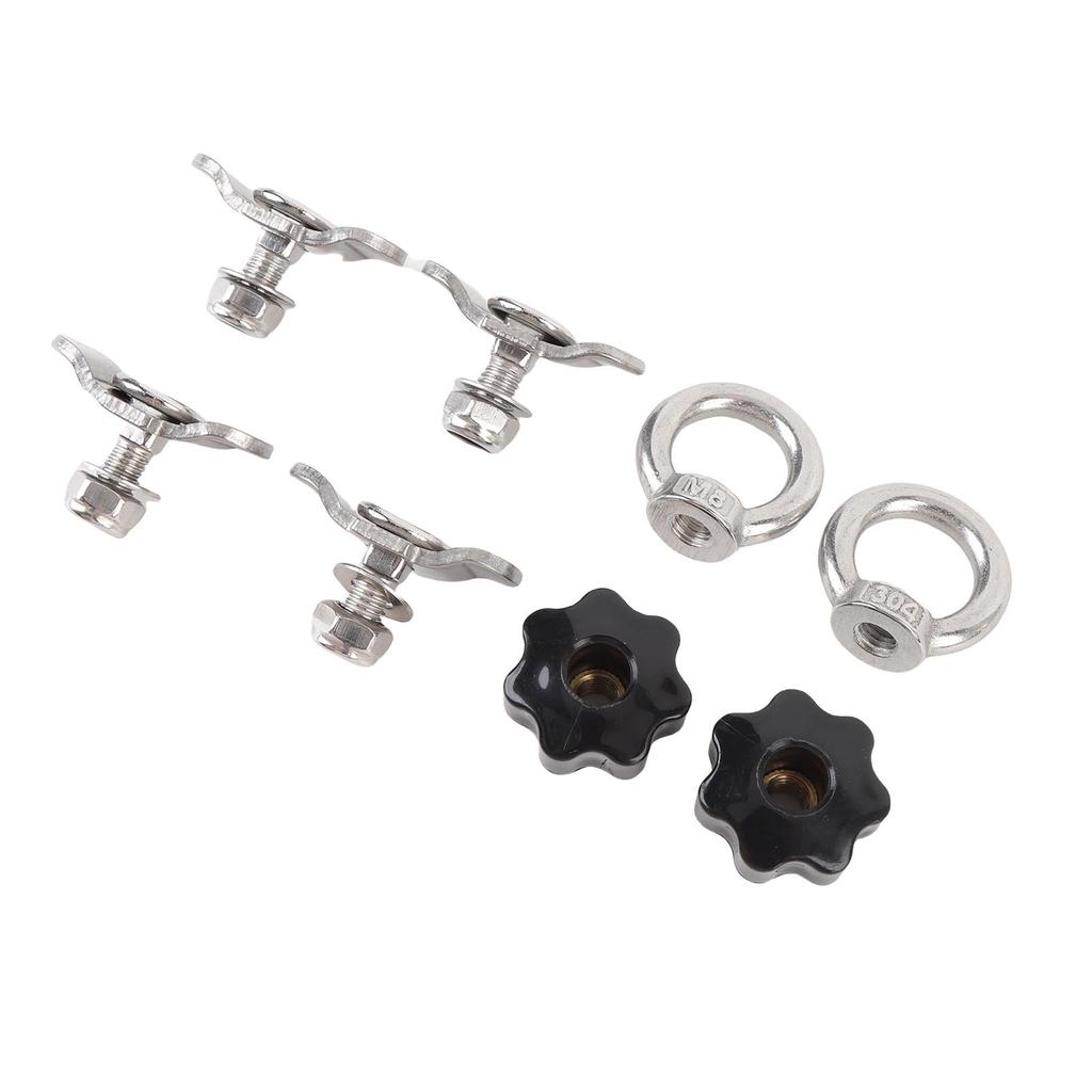 Kit Piuliță Șurub Filetat cu Dublu Inel L Track Oțel Inoxidabil Fiting Șurub Filetat L Track pentru Benă Camion Pickup RV ATV