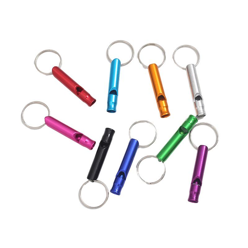 Multi-Functional High-Pitched Aluminum Survival Whistle Keychain