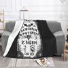 Ouija Board Bat Black Blanket Soft Warm Flannel Throw Blanket Plush for Bed Living Room Picnic Travel Home Sofa
