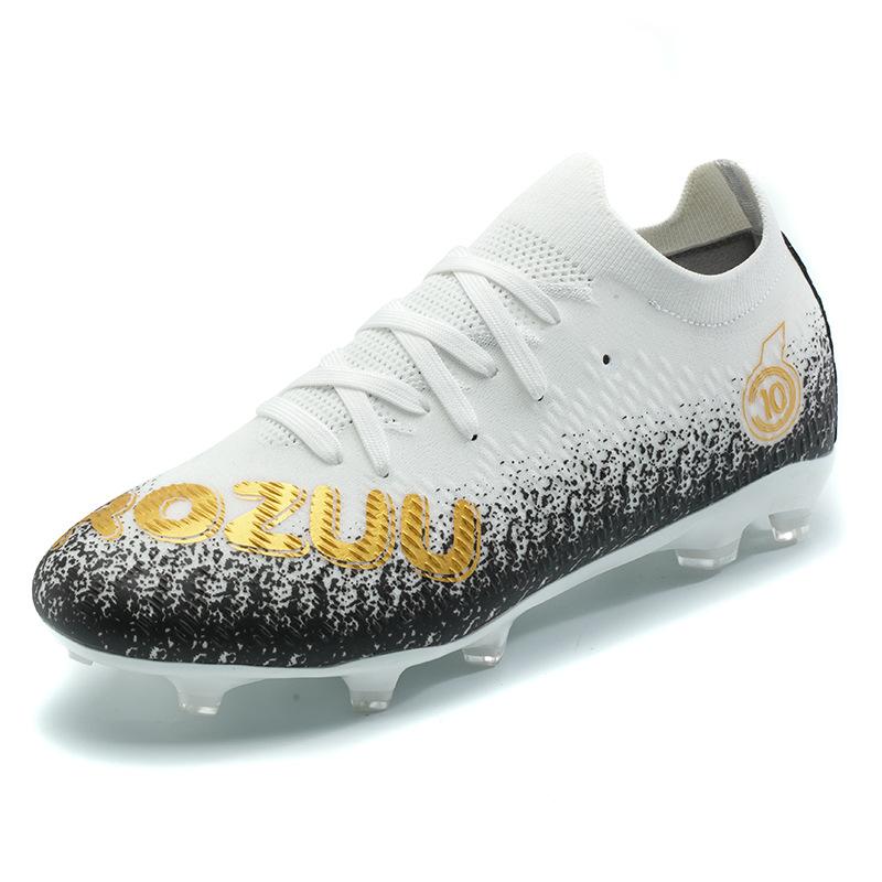 

Low-top football shoes AG spikes adult lawn fly-weaving seamless boys and girls adolescent student training shoes 43