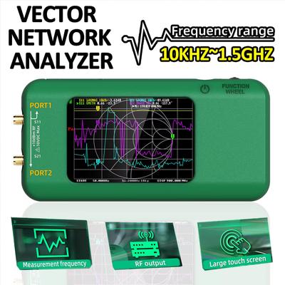 P5 Vector Network Analyzer 10K-1.5GHz Standing Waves HF VHF UHF With 4GB Memory Card 3.98 Inch Screen Display Digital VNA Tester