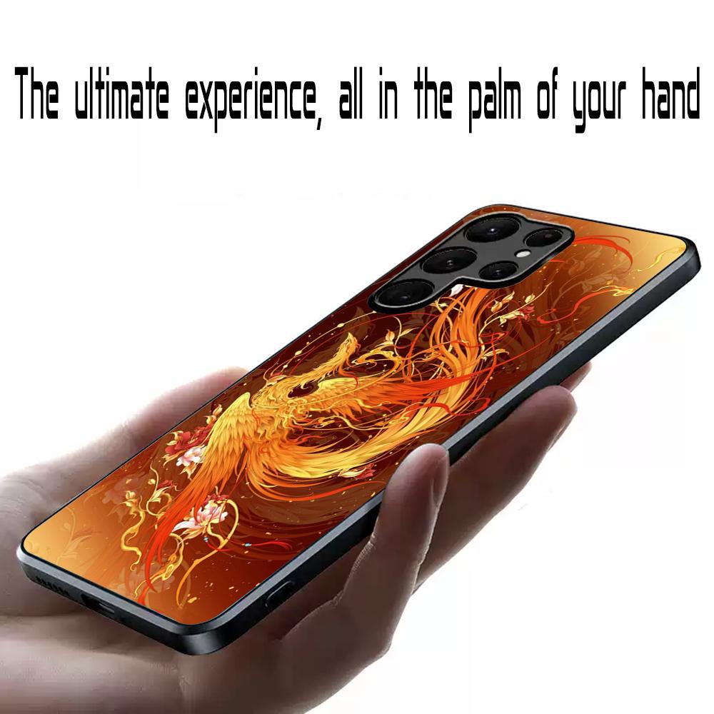 Phoenix classic cool design Phone Case For Samsung Galaxy S25 S24 S23 S22 S21 S20 Plus Ultra Note20 Limited Soft Black