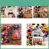 Multicolored Halloween Balloon Arch Kit For Kids Birthday Party Decorations