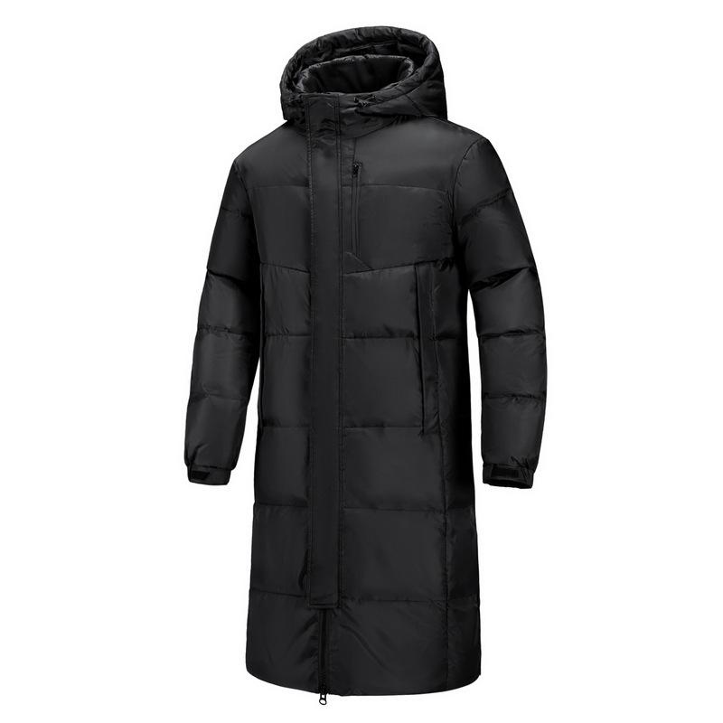 White duck down jacket men's new winter thickened hooded Hong Kong style ruffian handsome versatile loose down jacket