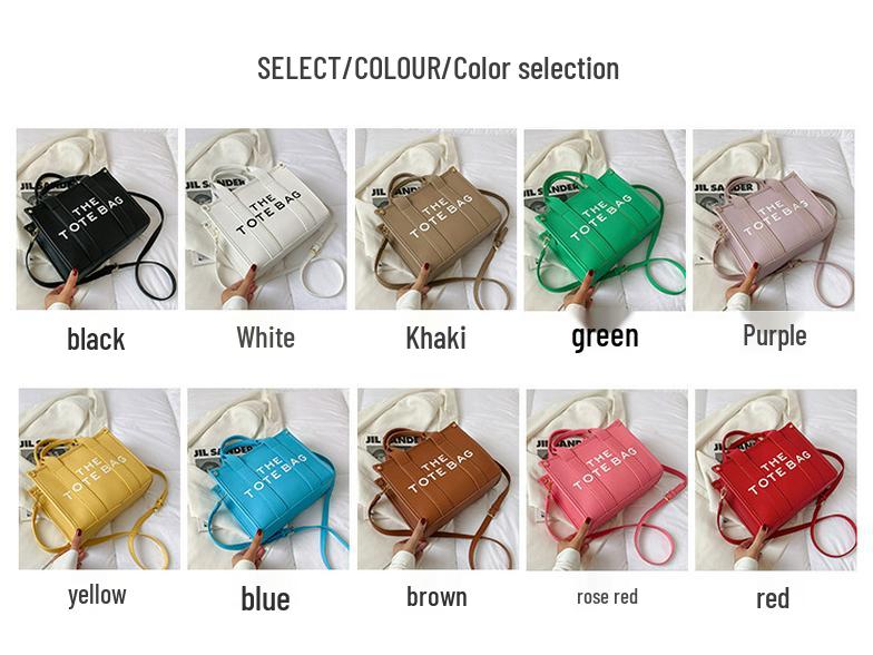 Trendige Retro-Tragetasche & Umhängetasche mit großem Fassungsvermögen