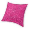 Pink Sparkles Splatter Square Pillowcase Polyester Linen Velvet Printed Zip Decorative Throw Pillow Case Car Cushion Cover 45X45