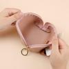 New Multifunctional Coin Purse with Keychain Catoon Bow Mini Wallet Card Holder Zipper Portable Key Bag