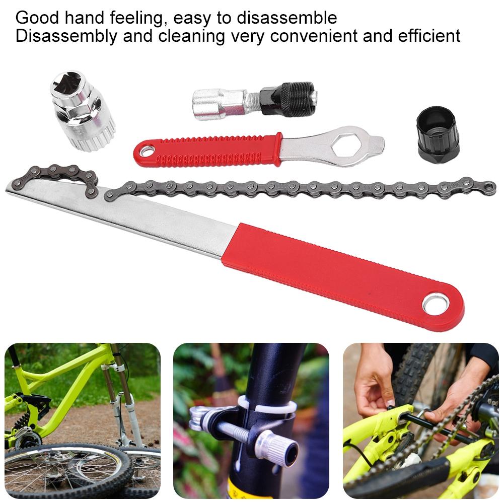 G501 Bicycle Repair Tool Bracket/Flywheel/Chain/Crank Remover Multifunction Bike Accessory