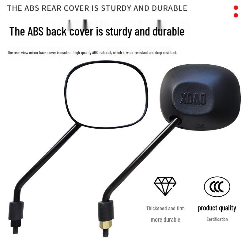 Compact Knife Electric Vehicle Rearview Mirror with 8m Reflector, Dual Thread Compatibility