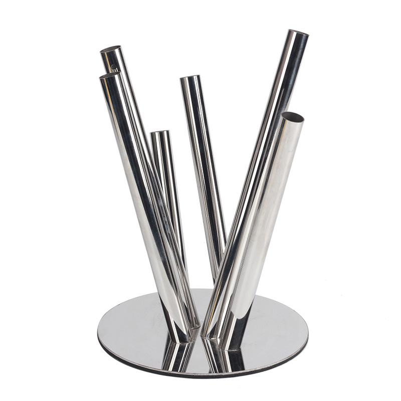 

Простые и легкие роскошные металлические V-образные трубчатые цветочные украшения для комнаты, отдела продаж, спальни, журнального столика, ресторана, художественной вазы