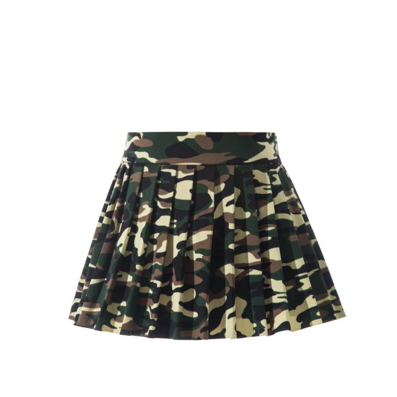 2024 Elastic Waistband Super Short Pleated Skirt, 32 cm Length, No Safety Pants