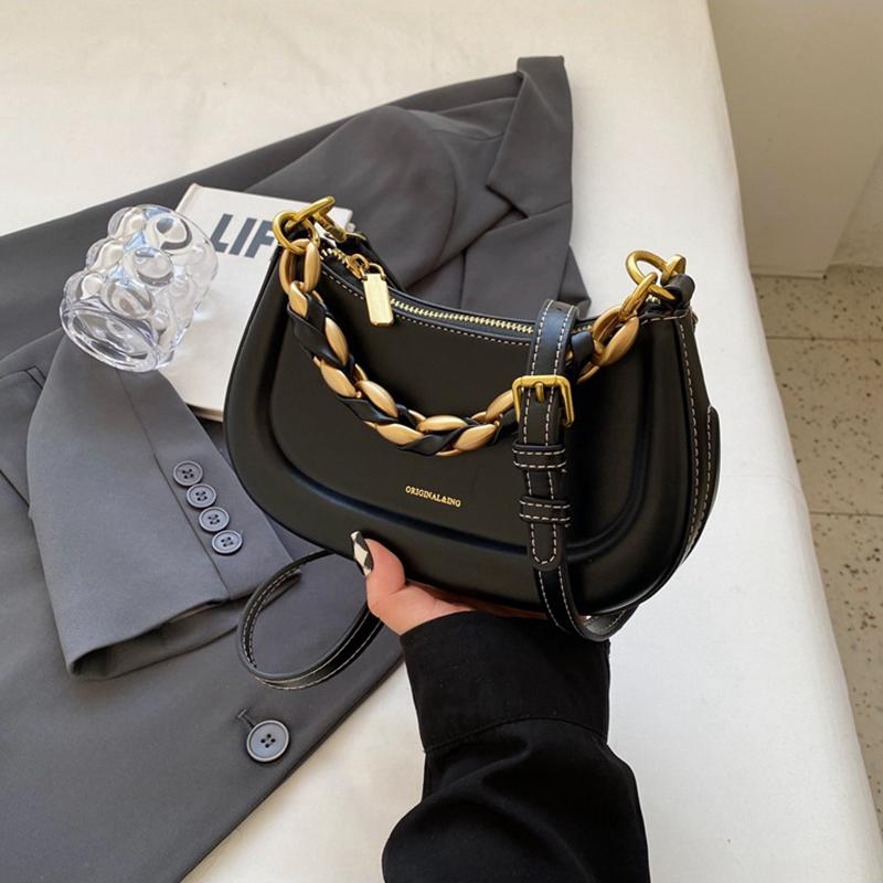 Prancūziška niša rankinė, moteriška rudens ir žiemos pečių krepšys, universalus retro stiliaus balno krepšys