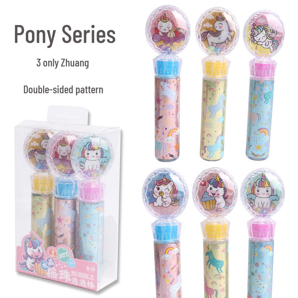 

Cartoon Mini Bubble Wand: Handheld Outdoor Bubble Blowing Toy for Kids