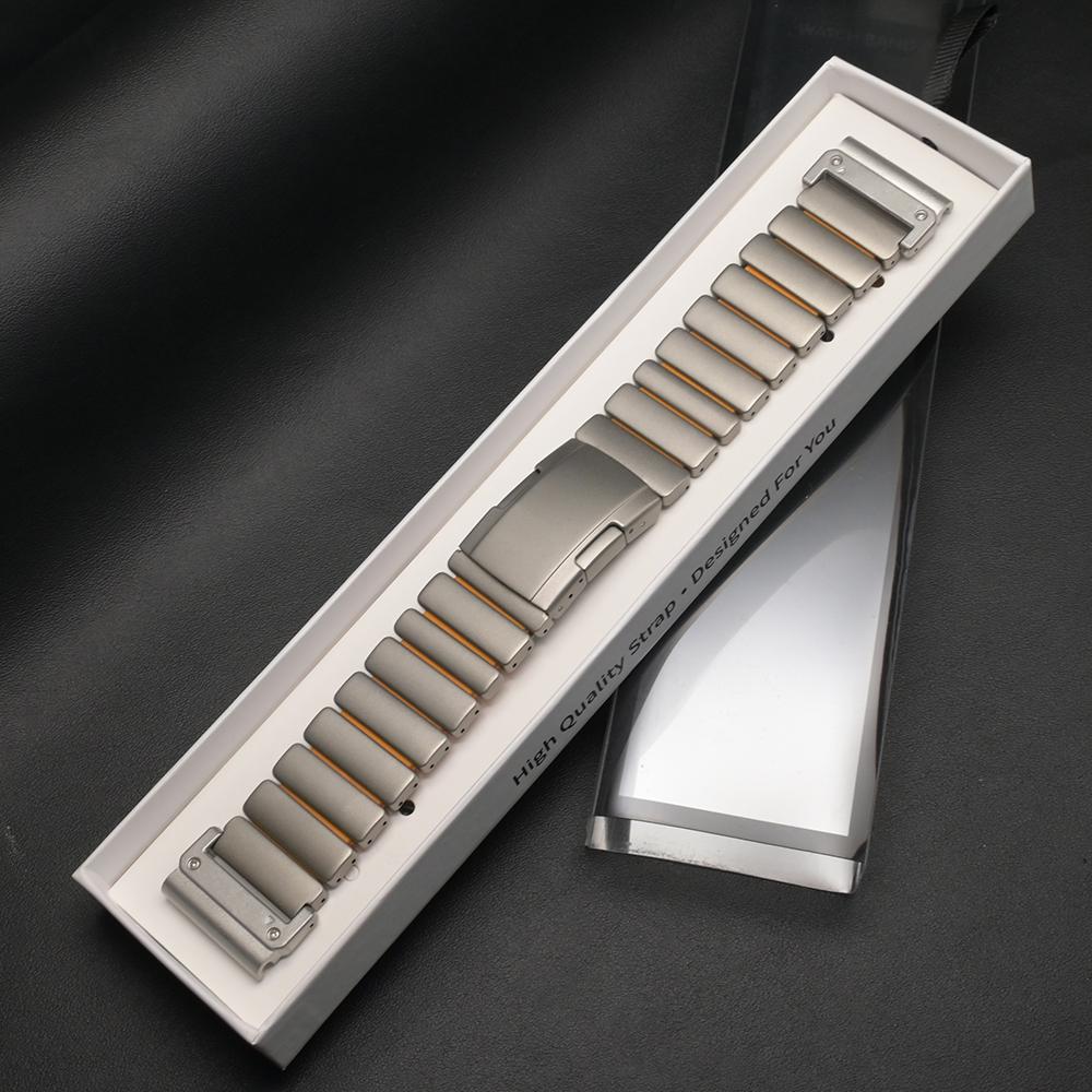 Titanium 26mm Quick Fit Band for Garmin Watch Fenix 8 7X Pro Tactix 7 EPIX Pro 51mm Enduro 3 2X Instinct 3 2X 50mm Metal Strap