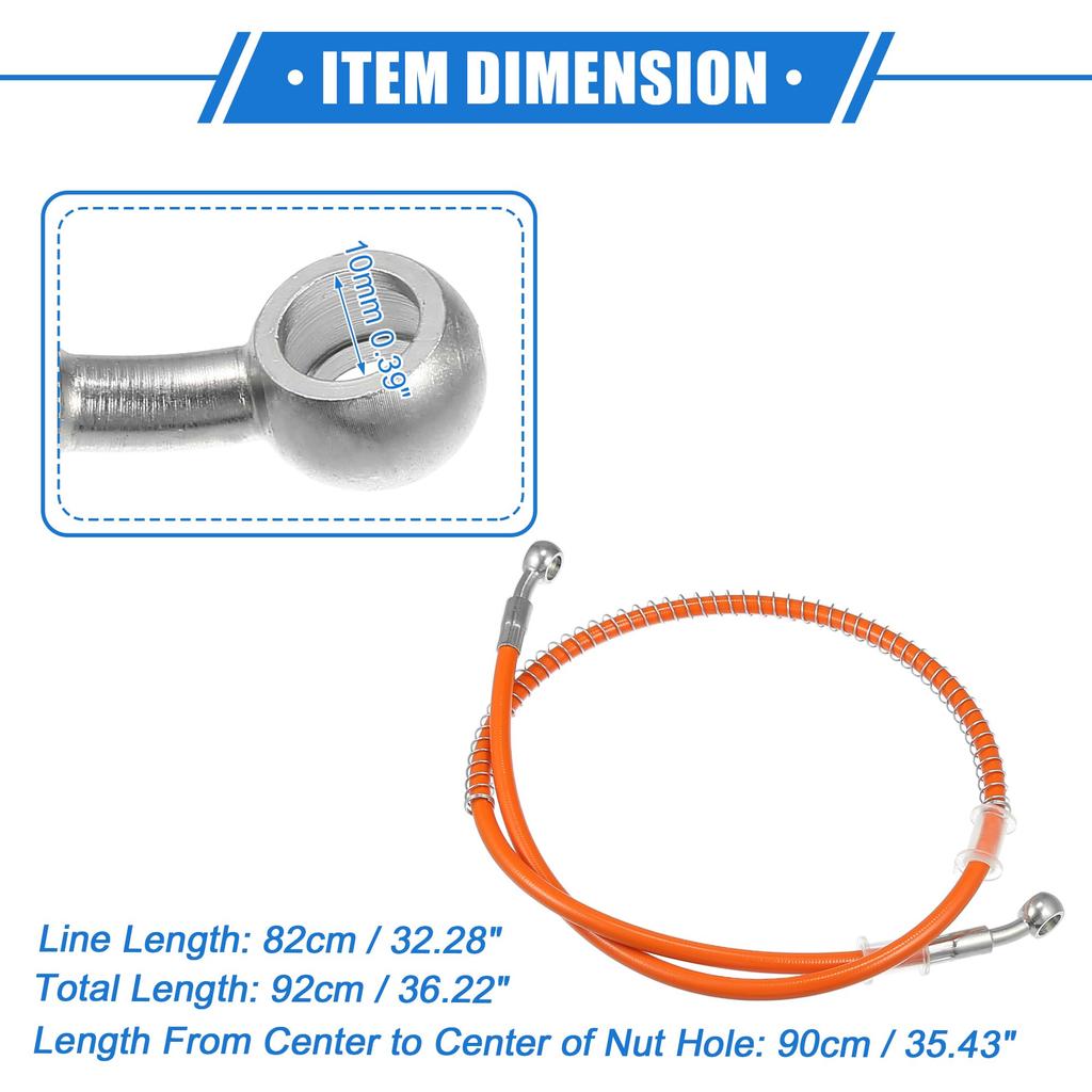 VekAuto Bike Brake Hose Clutch Hose Oil Hose with Spring