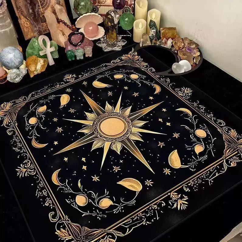 Premium Magic Constellation Pentagram Pattern Non-slip Waterproof Tablecloth