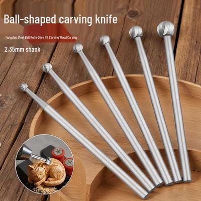 Electric Round Ball Milling Cutter: Tungsten Steel Carving Knife for Wood, Dental, Micro-carving, Grinding, Slotting, and Fine Carving.